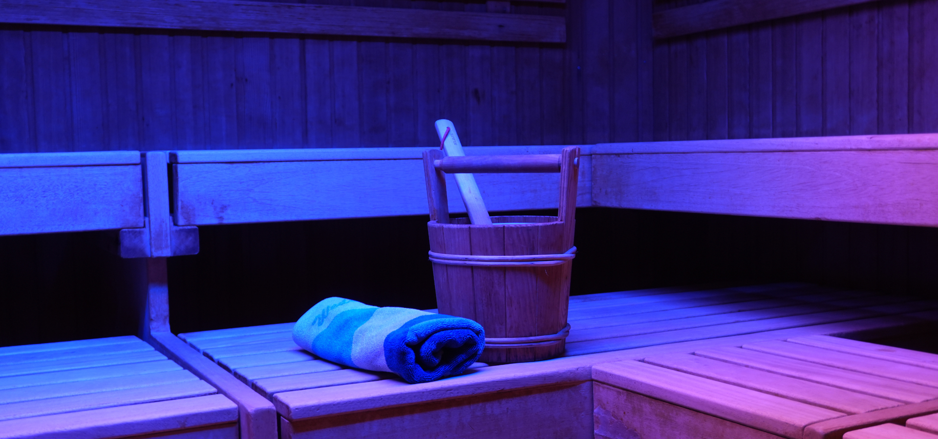 finnische Sauna von innen
